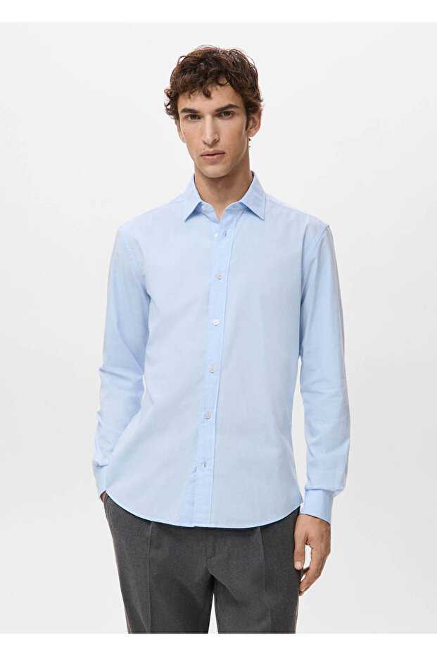 Regular fit %100 pamuklu gömlek - 1
