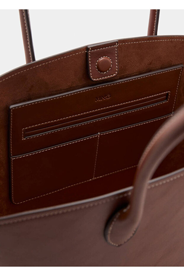 Çift saplı shopper çanta - 5