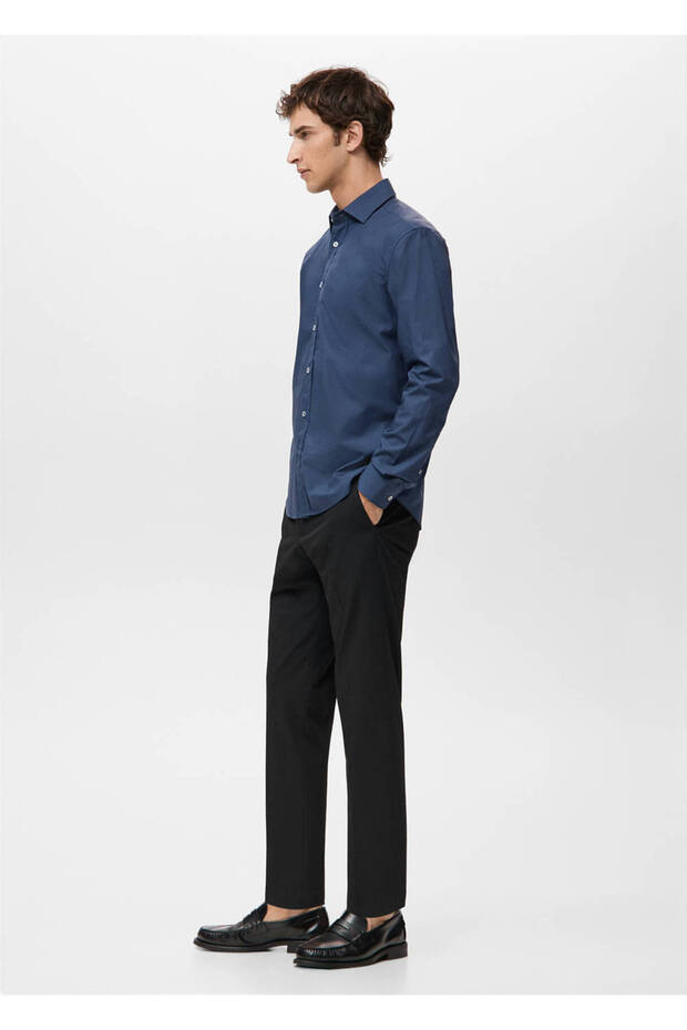 Regular fit %100 pamuklu gömlek - 7