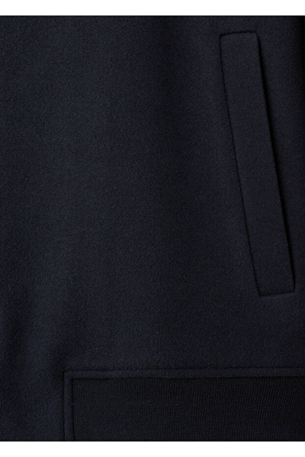 Fermuarlı bomber sweatshirt - 5