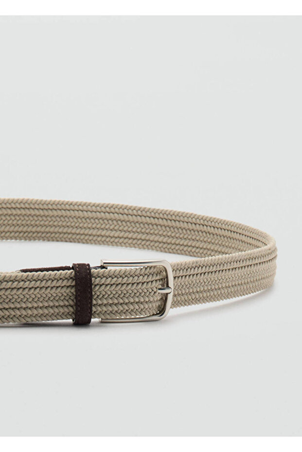 Örgü desenli elastik kemer - 3