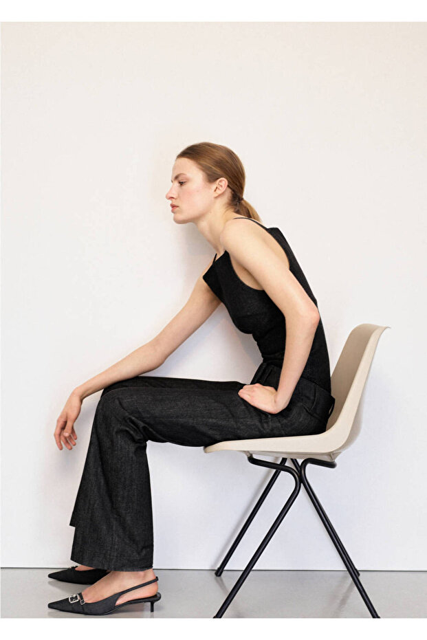 Mid-Waist Flared Jeans