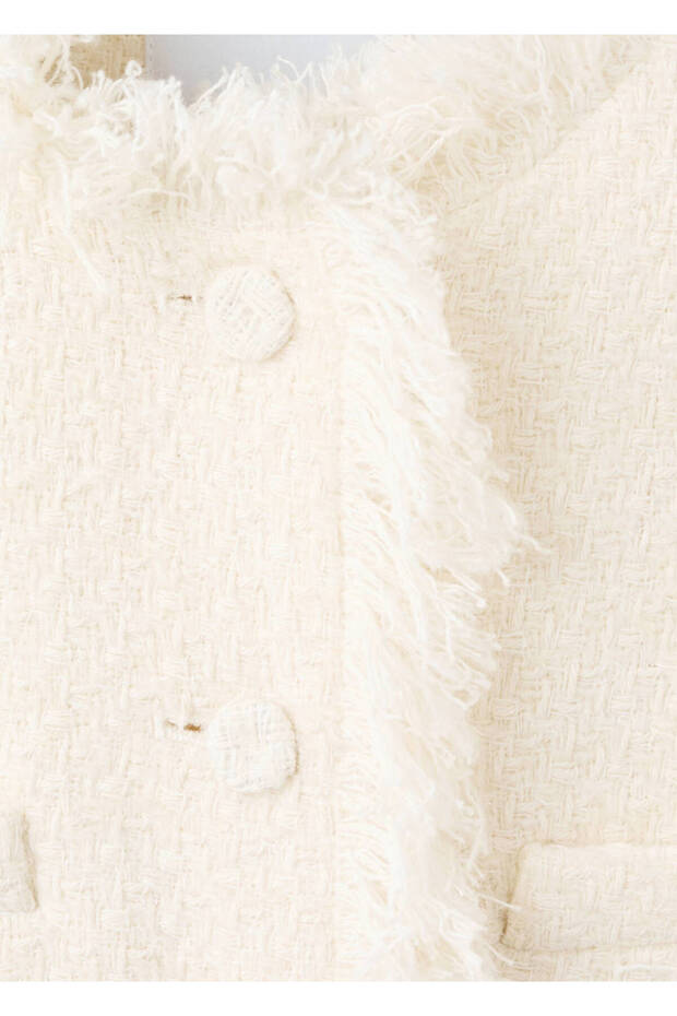 Nahtloser Tweed-Mantel - 5