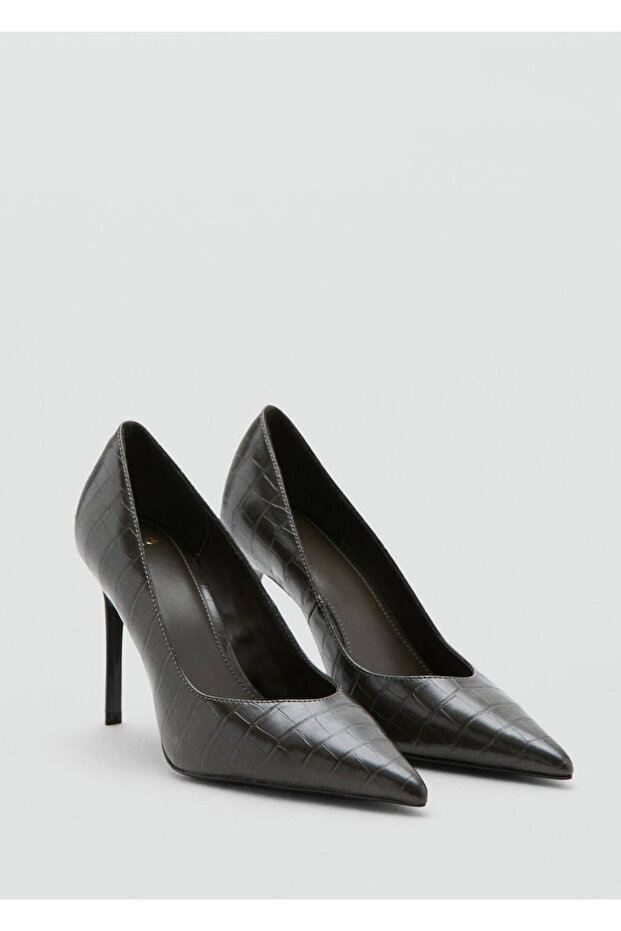 Crocodile Skin Look Heels