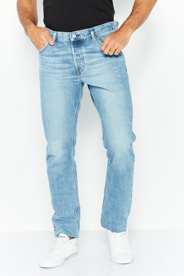 Men 1995 D-Sark Slim Fit Solid Non Stretchable Denim Jeans, Blue