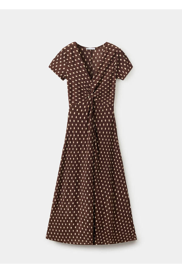 Çiçek desenli hamile elbisesi - 1