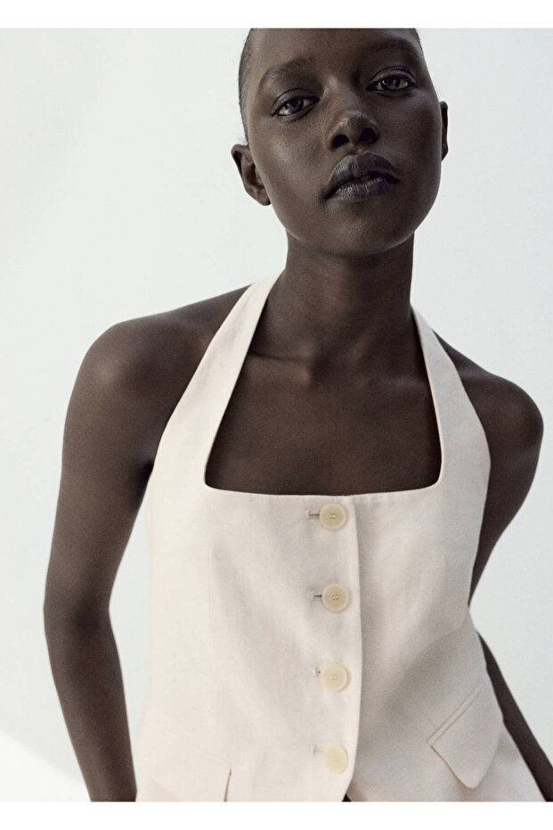 Keten takım yelek - 1