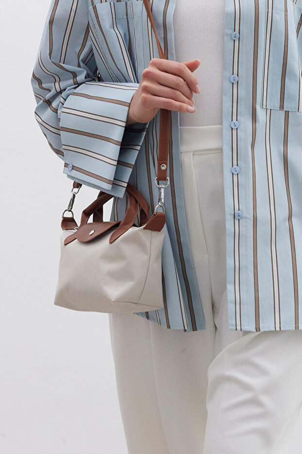 MARİ SMALL SHOPPER ÇANTA BEJ - 3