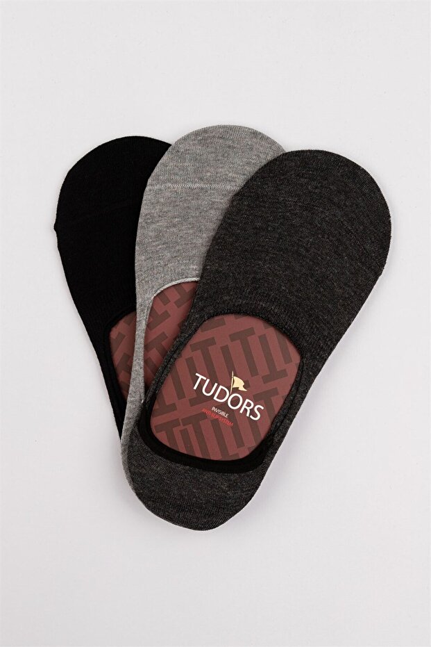 3-Piece Flat Ballerina Men's Socks