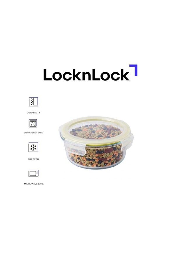 Fresh Oven-Safe Glass Round Container 215ml – Airtight, Leakproof & Heat-Resistant