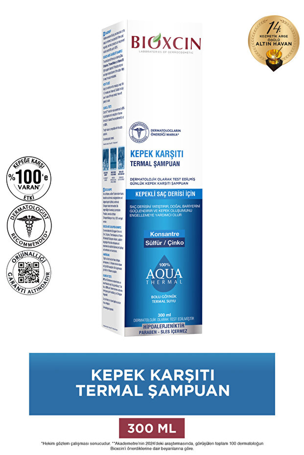 Aqua Thermal Anti-Dandruff Shampoo 300ml All Hair Types