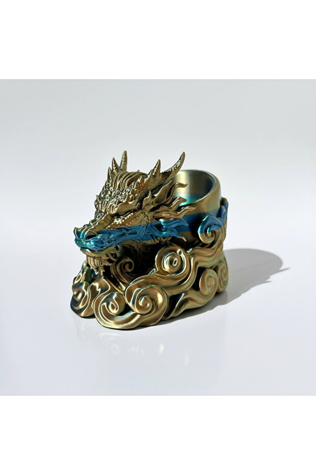 Charming Color-Changing Dragon Pen Holder - Desktop Gift in a Special Box