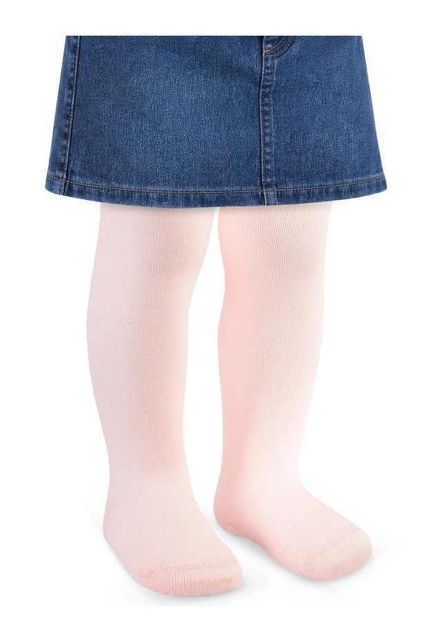 Baby Girl Bamboo Pantyhose 1-12 Months - Pink 6-9 Months