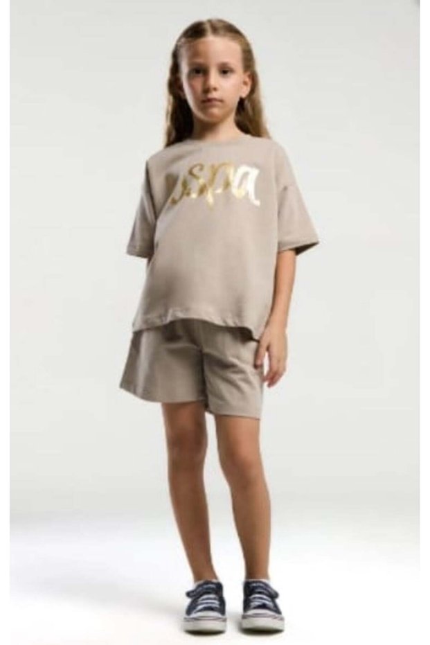 Girl Youth 2082 Shiny Print 2-Piece Set Gkp0083