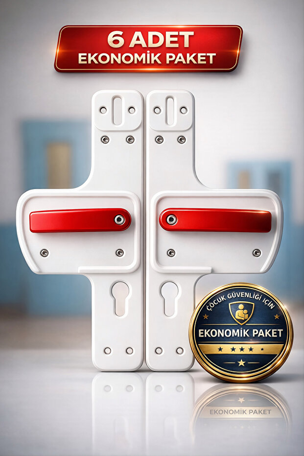 Barrier Door Handle | Child Safe | Pack of 6 Suitable for Schools, Nurseries, and Educational Facilities | Unbreakable