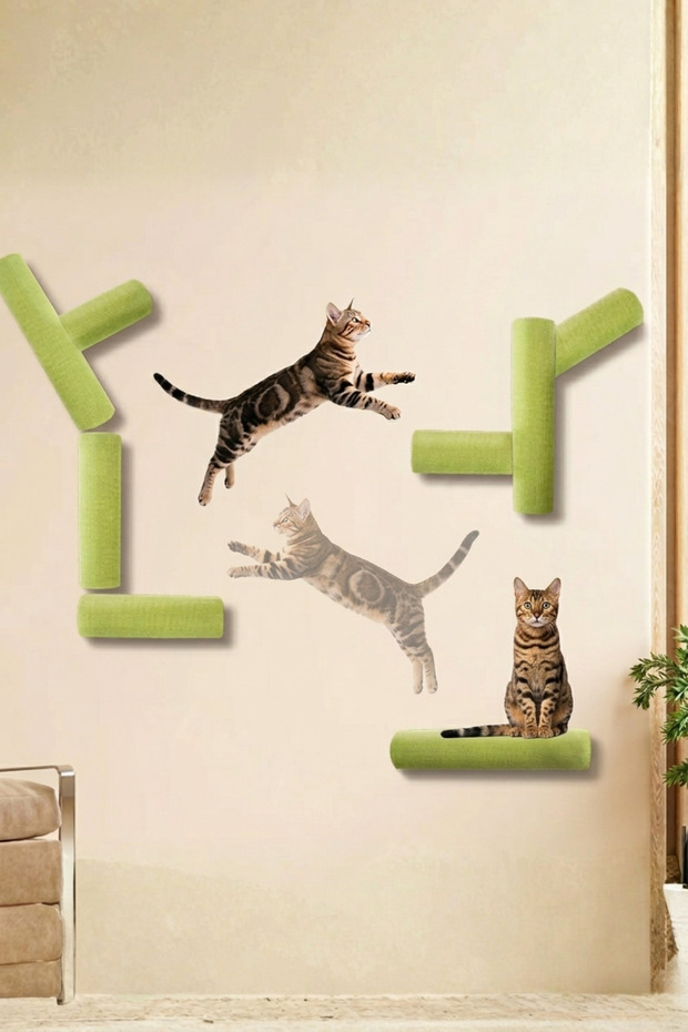 Matcha – Wall-Mounted Modular Cat Climbing and Play Track Set