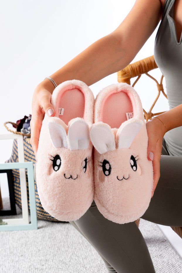 Fluffy Animal Figured Slippers Women's House Slippers Bundle Slippers Guest Slippers