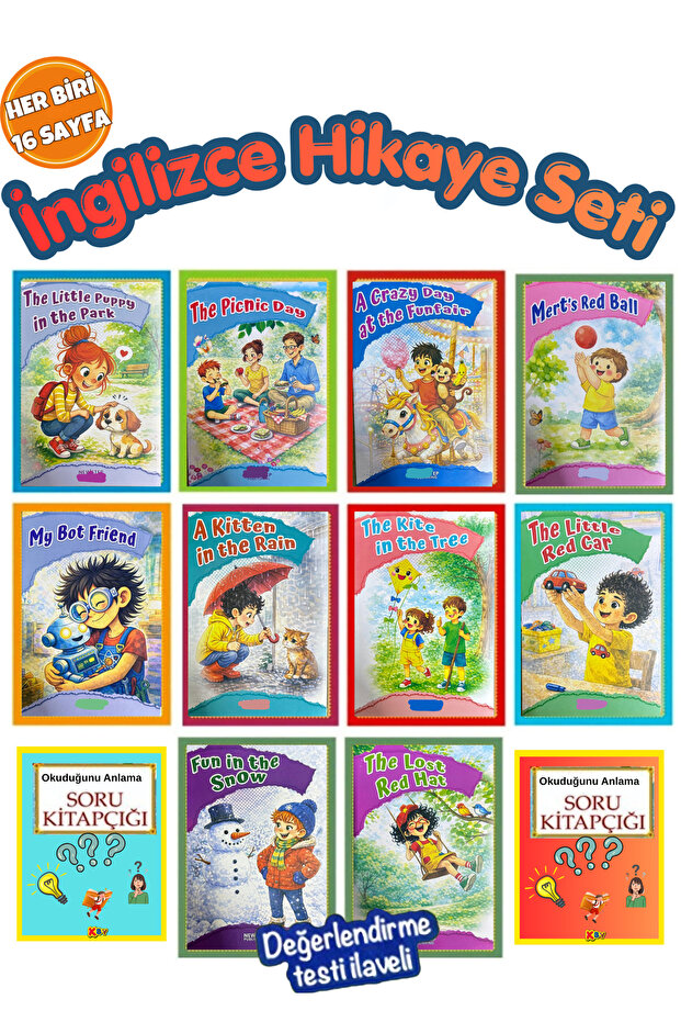 Ingilizce Grade 2-3 Hikaye Seti( 10 Süper Kitap)