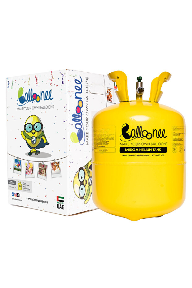 Mega Disposable Helium Party Kit - 100 Balloons