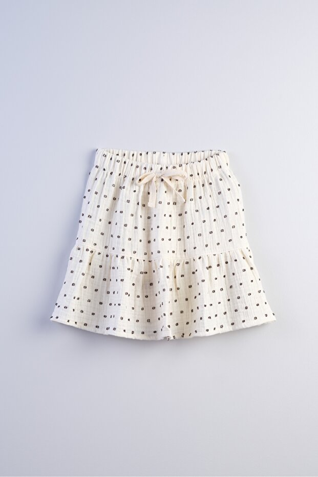 Muslin Girl's 2 Layer Skirt 100% Cotton