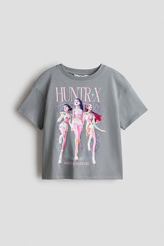 Printed cotton T-shirt