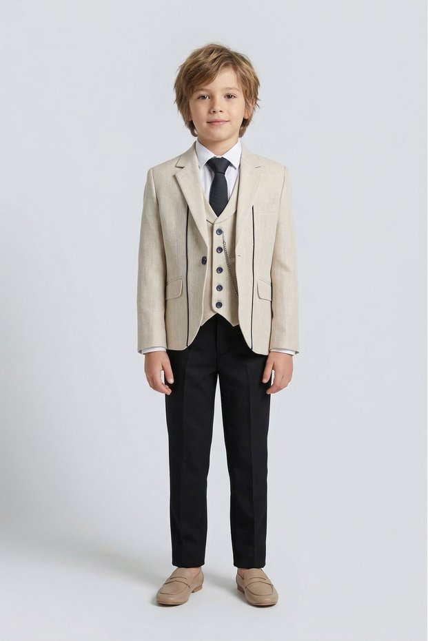Boy's Jacket Vest Trouser Suit
