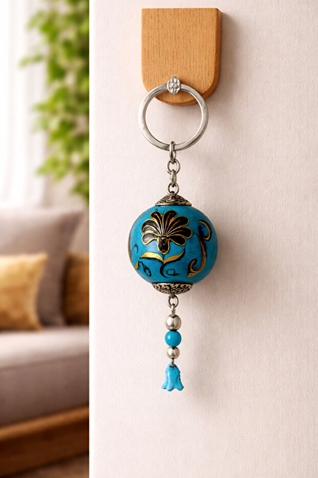 Handmade Chinese Ceramic Keychain