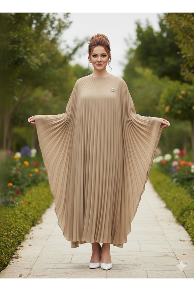 Shimmering Powder Soley Standard Butterfly Model Ferace Dress Available in Sizes 36 to 60