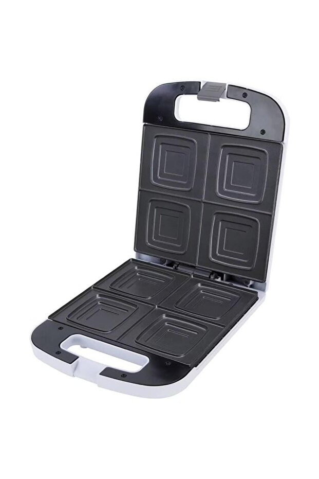 1300W 4-Slice Sandwich Maker with Non-Stick Heating Plates, Cool Touch Handle and Indicator Lights