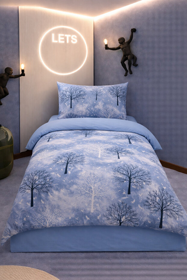 Single Patterned Duvet Cover Set | Cotton | Sheetless Set |