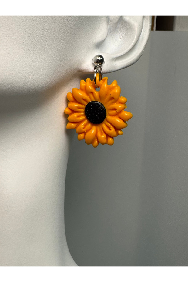 Cercei handmade Sunflower - 2