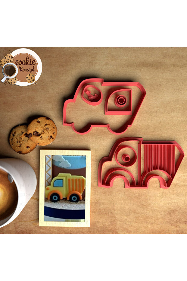 Truck Concept Mold Set | Cookies, Clay, Ceramic Compatible