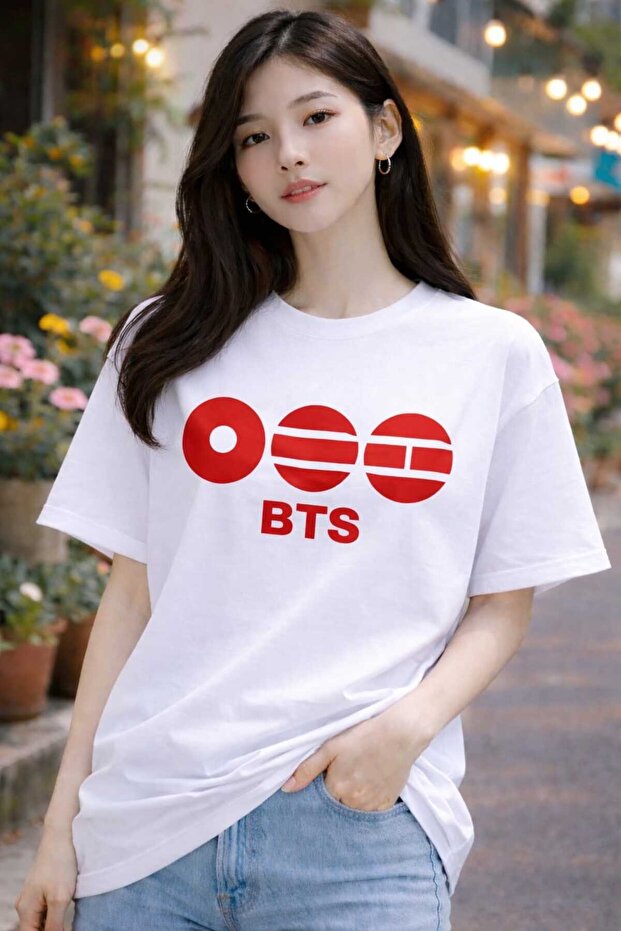 تيشيرت كبير الحجم مطبوع عليه Arirang World Tour BTS