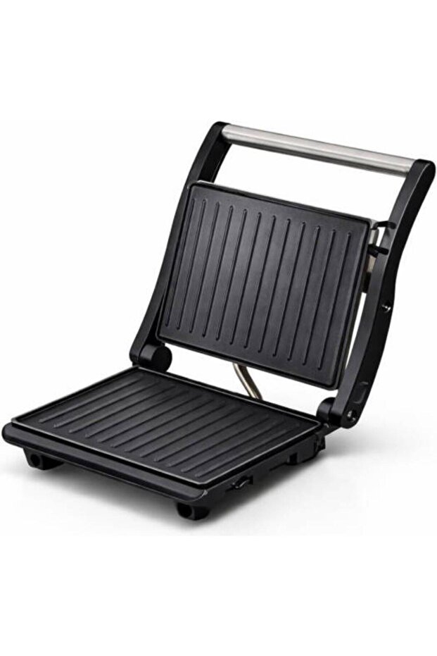 2-in-1 Non-Stick Panini Press & Sandwich Maker - 750W Quick Heating with Cool-Touch Handle