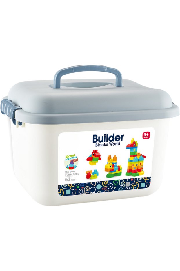 Construction set in a box - Animals (62 pieces)