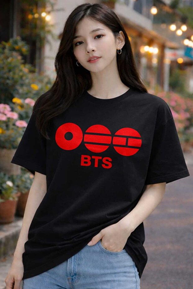 تيشيرت كبير الحجم مطبوع عليه Arirang World Tour BTS