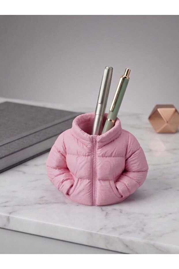 Inflatable Coat Design Decorative Pen Holder, 3D Decorative Pen Holder with Coat Design