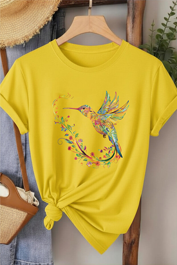 Hummingbird Special Design Printed Women's T-Shirt