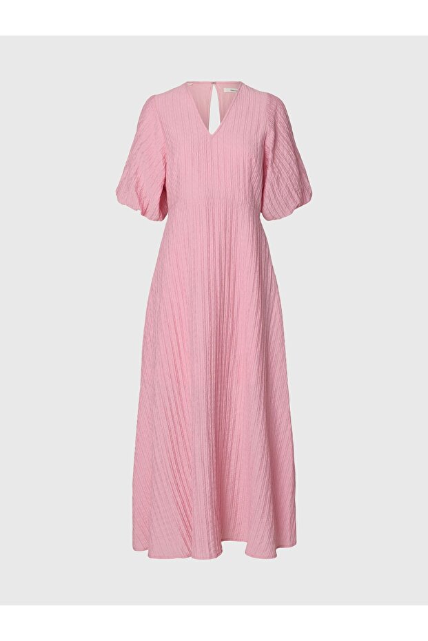 Rochie maxi cu mâneci bufante - 2