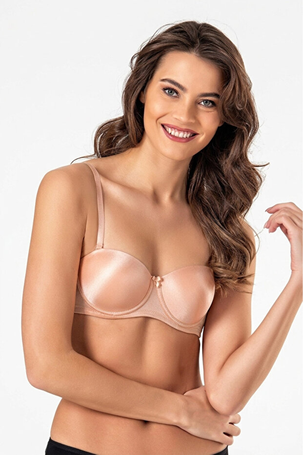 Women's Pink Strapless Padded Bra