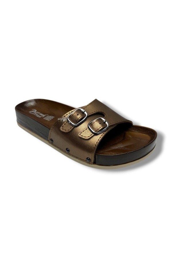 19051-26 Anatomical Double Buckle Women's Slippers