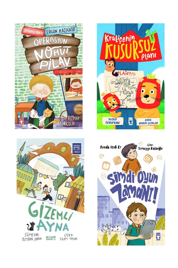2Nd and 3Rd Grade Reading Set Operasyon Nohut Pilav Kraliçenin Kusursuz Planı Gizemli Ayna Oyun Zamanı
