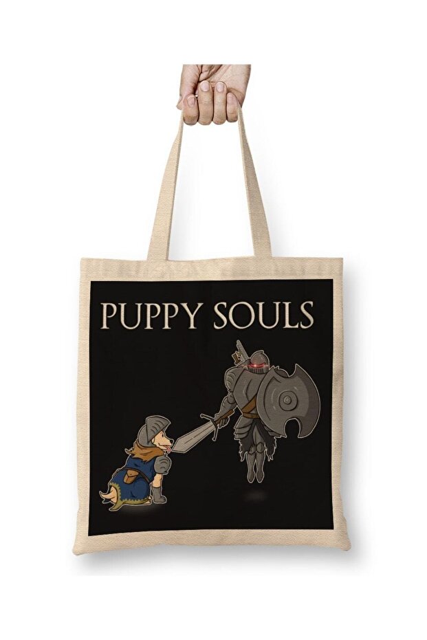 حقيبة حفاضات Puppy Souls بمقبض طويل