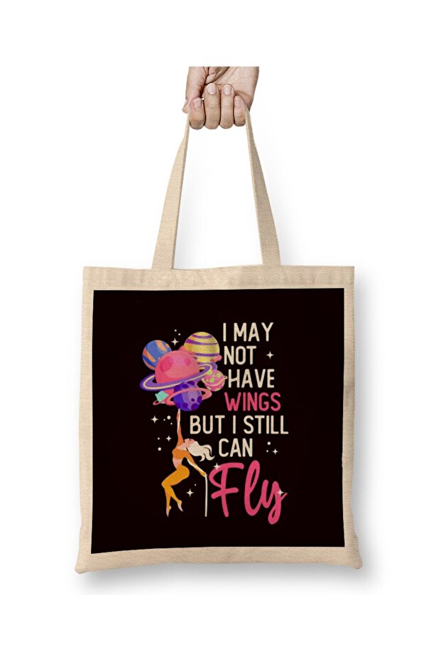 Have No Wings Still Can Fly Aerialist Aerial Silk Acrobatics Cloth Bag Long Handle