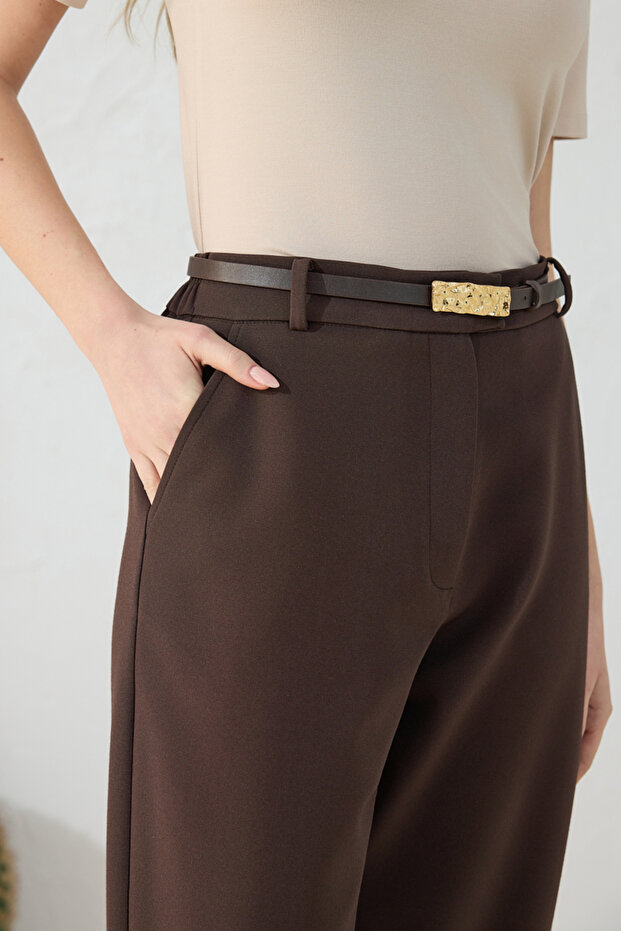 Brown Classic Pants - 6