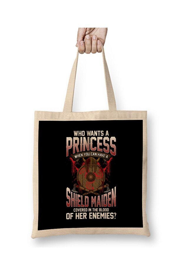 Who Wants A Princess Instead Of A Shield Maiden Tote Bag Long Handle