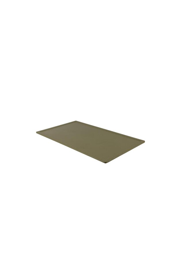طبق تقديم مستطيل أخضر 39.5×22.5×1.5 سم