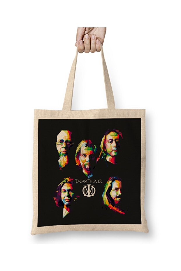 Dream Theater In Pop Art Cloth Bag Long Handle