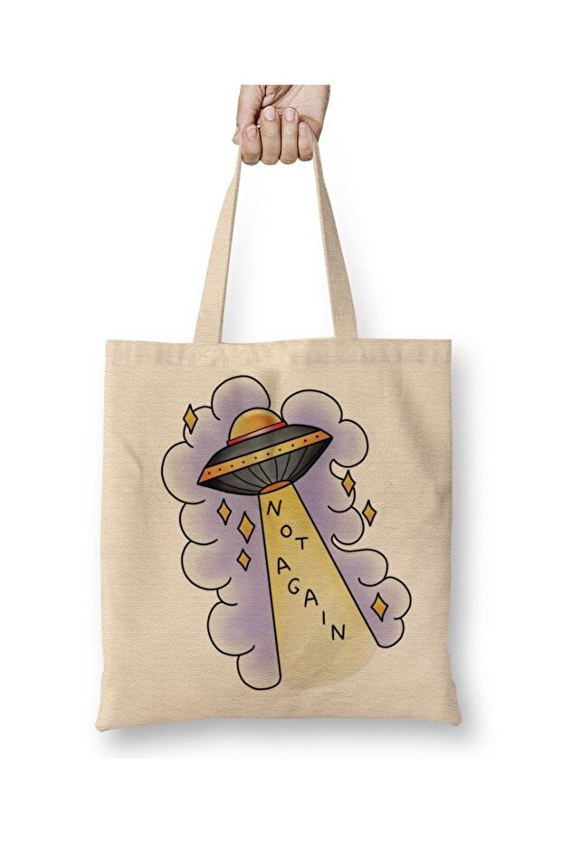 Not Again Ufo Cloth Bag Long Handle