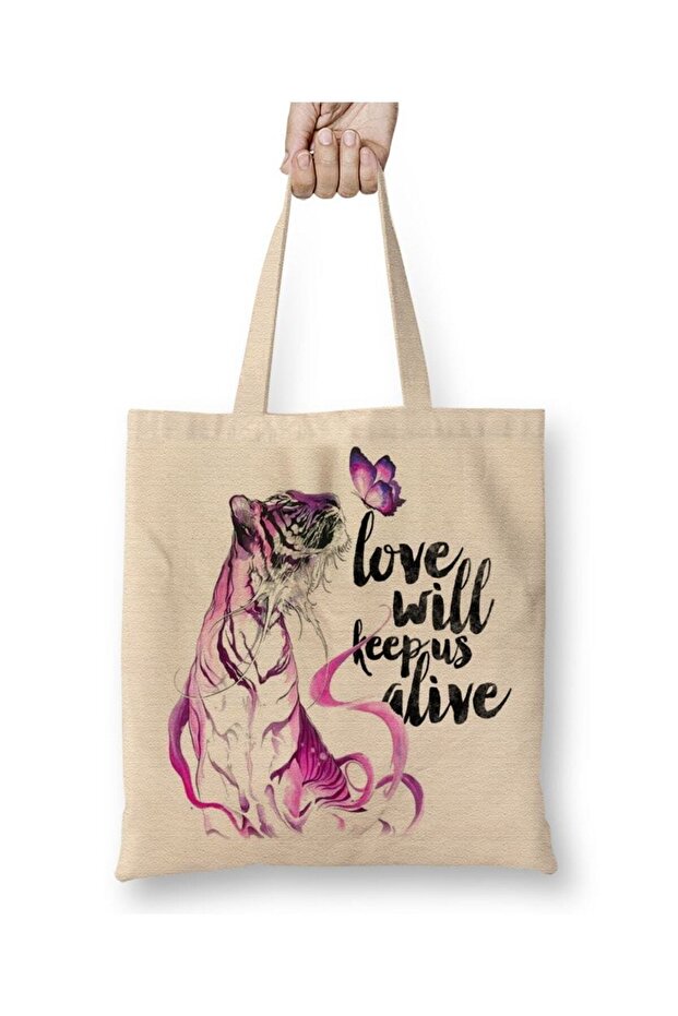 Tigre Love Cloth Bag Long Handle